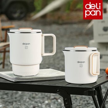(신제품) 델리팬 휴대용 전기포트 DEL-KT71M 여행용 멀티포트 전기주전자 에어포트