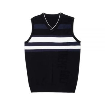 PXG 피엑스지 25 Men`s V-Neck Color Block Knitted Vest (CM-MS25ASV3-19) (남성 V 넥 컬러 블