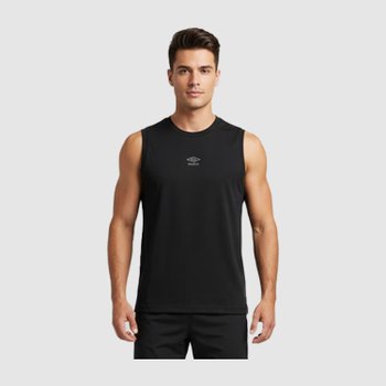 엄브로 올라운드 쿨링 트리코트 슬리브리스 티셔츠 UR121SSL21-BLK0