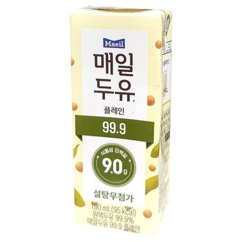 [매일유업] 매일두유 99.9 190ml x 48팩 (10341394)