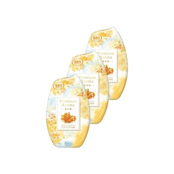 [해외] 쇼슈리키 실내 방향제 금목서향 400ml x 3개 프리미엄 아로마 현관 거실 주방등 방치형