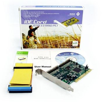 IDE RAID 카드 NMA-133S 하드디스크레이드 PCI카드 컴퓨터부품 네트워크장비 RAID컨트롤러