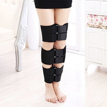 다리 벨트 오다리 교정기 휜다리 보조 밴드 자세 교정용 3중 지원 다리밴드 자세보호밴드 다리벨