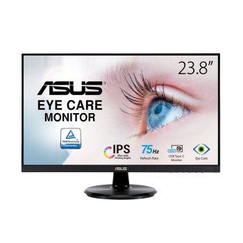 [해외] 아수스 모니터 Eye Care VA24DCP 23.8인치 풀HD IPS USB Type-C HDMI 65W 전원 공