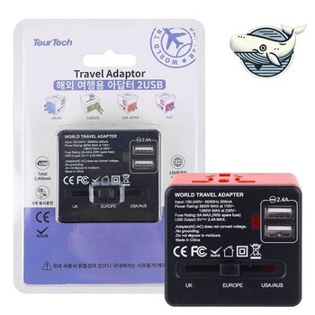 여행 필수 전원 어댑터 다국적 멀티 충전기 (WFGS5O6)