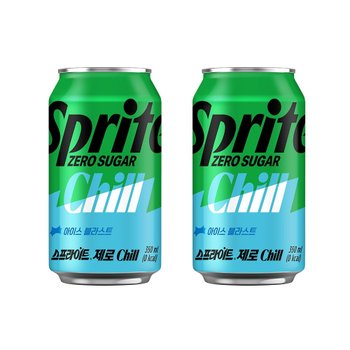 [본사직영] 스프라이트 제로 Chill 아이스블라스트 350ml CAN(24입)