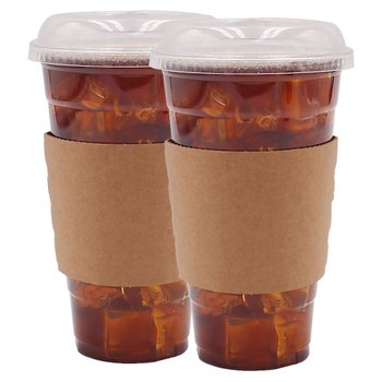 투명컵세트 92파이 20온스컵+중평리드+무지홀더 100개_600ml