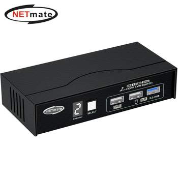 (Netmate) 991OWE56 8K HDMI 2대1 KVM 스위치 PC제어 (USB)