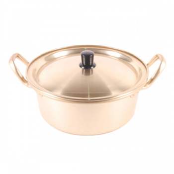 황금색 알루미늄 양수냄비 부대찌개 오뎅 라면 양은냄비 전골 24CM 양은 옛날 금색 찌개