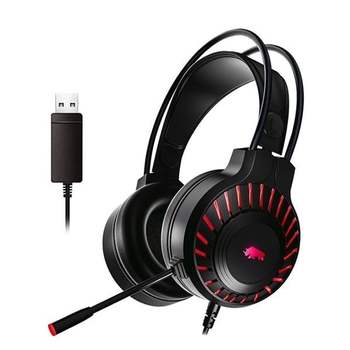 RGB 게이밍 헤드셋 가상 71채널 스테레오 PC용 헤드폰 PC헤드셋