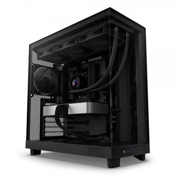 NZXT H6 Flow (블랙) 미들타워 컴퓨터 PC 어항 케이스