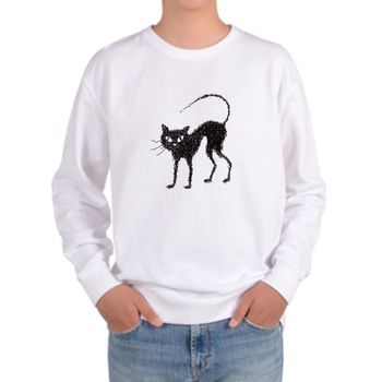 기모맨투맨 소름 고양이 경계 야옹이 디자인