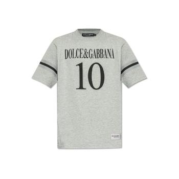 Dolce   Gabbana 로고 프린트 크루넥 티셔츠 G8SH7TG7O2O S8290 TP934570728