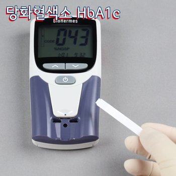 [오늘출발] BioHermes 당화혈색소측정기 HbA1c 글리코헤모글로빈측정 A1cEZ(스트립 1박스 포함)
