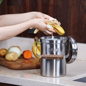 풀스텐 3L 음식물 쓰레기통 / 올스텐 뚜껑 거치형 종량제 사용 가능