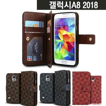 갤럭시A8 2018 세모 월렛 다이어리 케이스 A530 가죽다이어리 가죽케이스 지갑케이스 남성케이스
