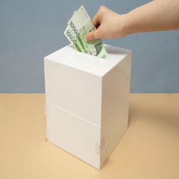 모금함 아크릴 아트사인 응모 추첨 응모함 상자 투표 메모패드
