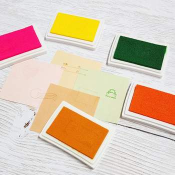 컬러 스탬프 패드 A 도장 잉크 핑거프린트 인주