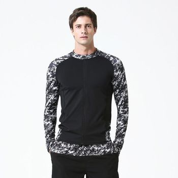 베이직엘르 남자 페인팅 집업 래쉬가드 BEM S945K_P318768974