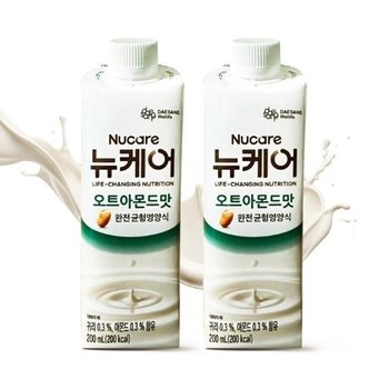 뉴케어 오트아몬드맛 200ml 48팩 완전균형영양식 단백질 아침 식사대용 D