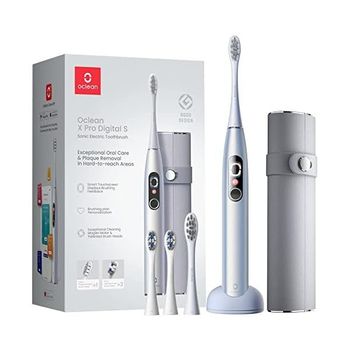 [해외] 독일 오클린 전동칫솔 Oclean X Pro 디지털 Electric Toothbrush with 4 Brush Heads Travel Cas
