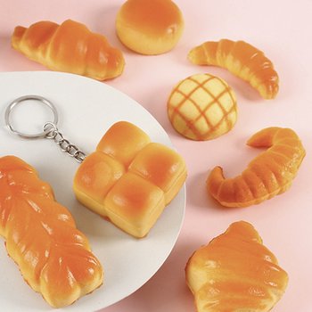 빵 키링 스퀴시 말랑이 메론빵 소금빵 식빵 크로와상