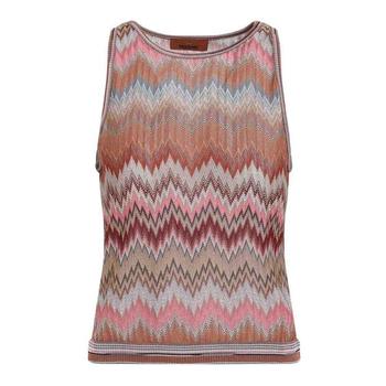 [해외] 미소니 민소매 티셔츠 DS26SK0JBR014TSM9Y1 Nude Neutrals