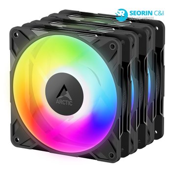 [서린공식] ARCTIC P12 Pro A-RGB LN 서린 (3팩, 블랙)