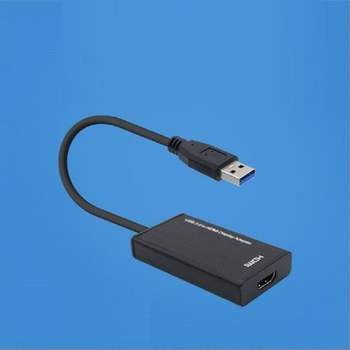 USB 3.0 to HDMI AUX 3.5mm 컨버터 Full HD 1080P Coms