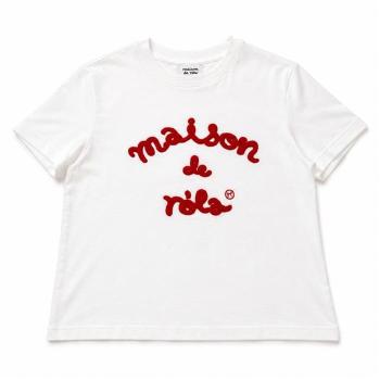 [웰빙창고] 로라로라 MAISON DE ROLA 엠브로이더리 티셔츠 화이트 (S51927331)
