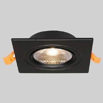 LED EE41DF73 MR16 사각멀티매입등 1구 8W 블랙 전구색 예도