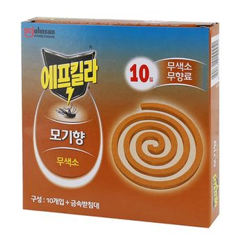 향 없이도 확실한 방충 무색소 무향료 모기향 10입