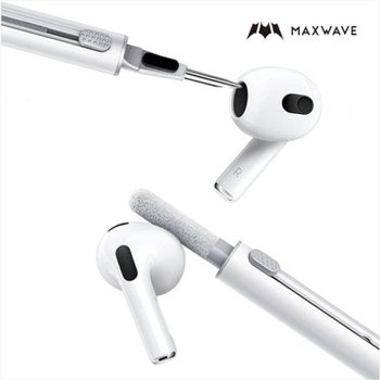 맥스웨이브 이어폰 청소 키트 버즈 아이팟 세척 도구 펜형 클리너 키보드 카메라