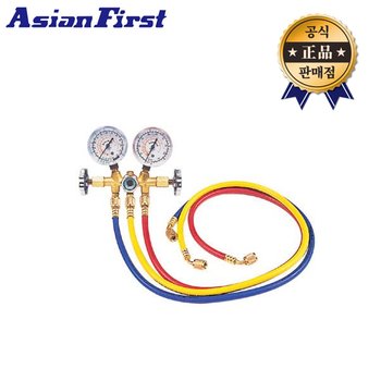 아시안퍼스트 냉동게이지세트 CT-A560G 구냉매용 매니폴드 R22 냉매게이지