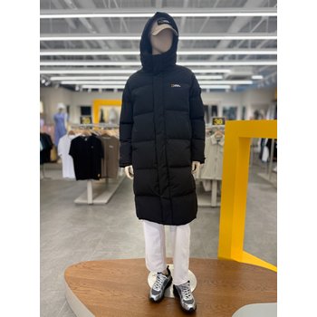 내셔널지오그래픽 N254UDW160 카이만 프로 롱 구스다운 점퍼 BLACK