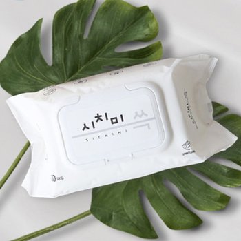 아기물티슈 50gsm 화이트 캡형 100매 x 20팩