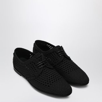 [해외] 블랙 우븐 패브릭 더비 A10863A9L64/Q_DOLCE-80999