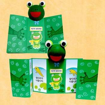 개구리 성장과정책 만들기 만들기대장 북아트 방과후만들기 어린이집만들기 유치원만들기