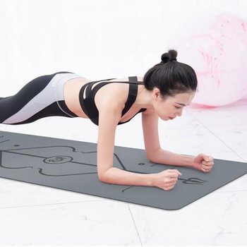 요가매트 홈트 휘트니스 스포츠 천연고무 운동 헬스 층간소음 183x68 PU 5mm 그레이 용품