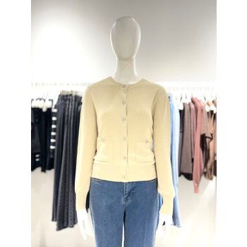 [쉬즈미스] 글리터 포켓 라운드넥 가디건 SSKCDP11010