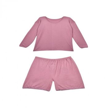 여성 내복 세트 기모 홈웨어 파자마 상의 9부 하의 7부 임산부 속옷