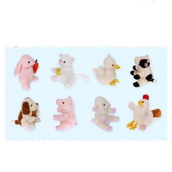 유아 어린이 아기 동물농장 손인형 역할 놀이 8종세트 토끼 고양이