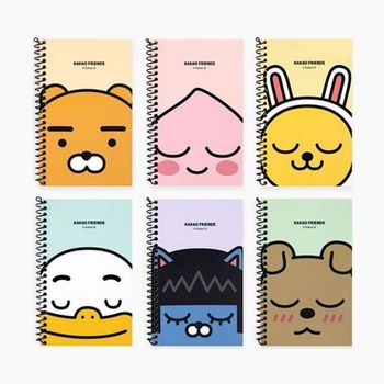 카카오프렌즈 원링 좌철 수첩 WB75343