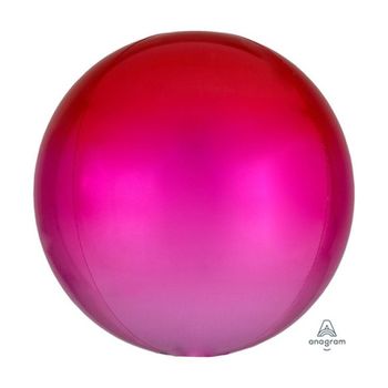 PWM - DK 오브옹브레은박풍선(레드핑크) 생일 풍선