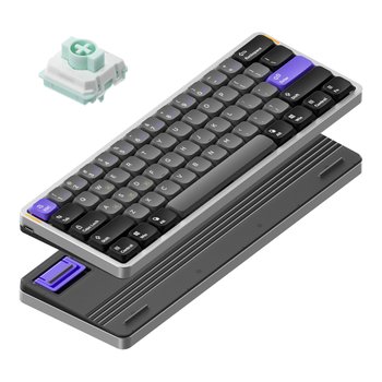 NUPHY AIR60 HE 자석축 기계식키보드 래피드 트리거 게이밍 스페이스 실버, 자석축(제이드 프로)