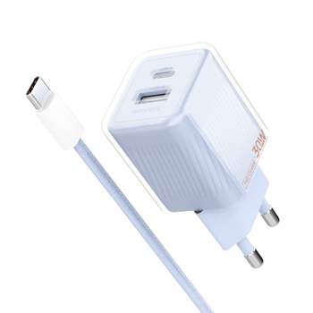 아이리버 동시충전 멀티충전기 USB 타입C PD 스마트폰 태블릿 라벤더퍼플 삼성충전기