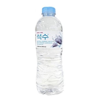 석수 500ml x 20개 라벨 먹는샘물 생수