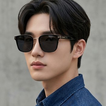 톰포드 선글라스 TF1384-K 01A <b>지창욱</b> 명품 블랙 콤비 스퀘어 아시안핏 남자 여자