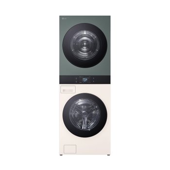 LG 오브제 워시타워 WA2525EGHF 25kg+25kg 베이지 그린 세탁 건조기