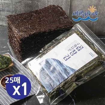 청정 완도 특산물 무조미 구워나온 곱창김 25매 x 1봉 LAGG251